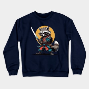 Raccoon Samurai Crewneck Sweatshirt